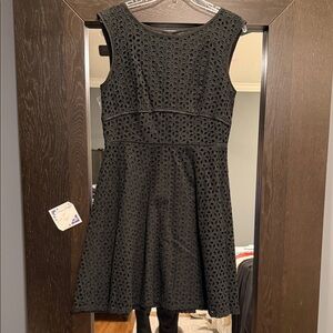 LOFT Black Midi Dress